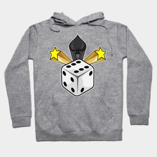 Dice at Poker with Spades & Stars Hoodie